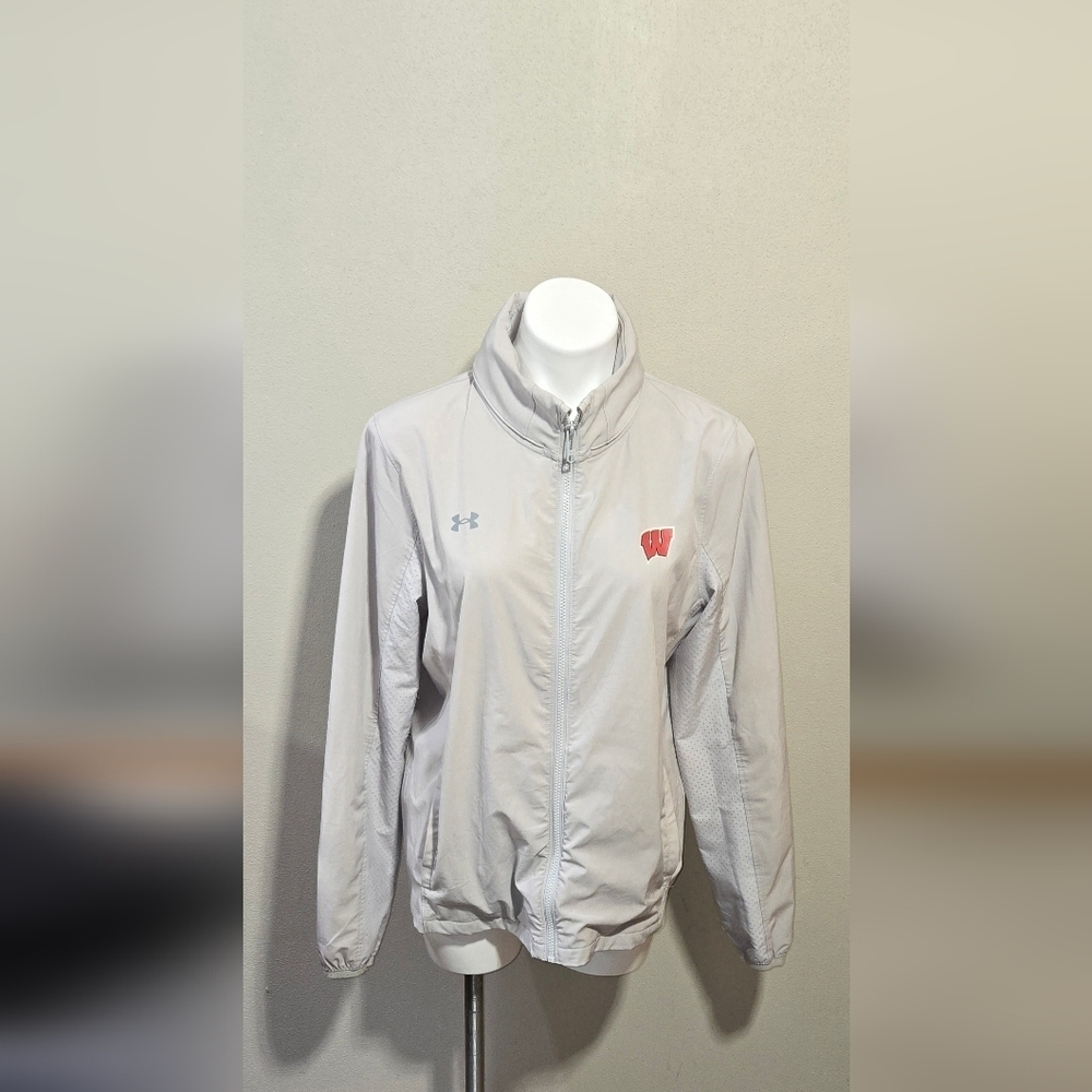 Under Armour Loose Full Zip Wisconsin Badgers Jacket Women's Size Large